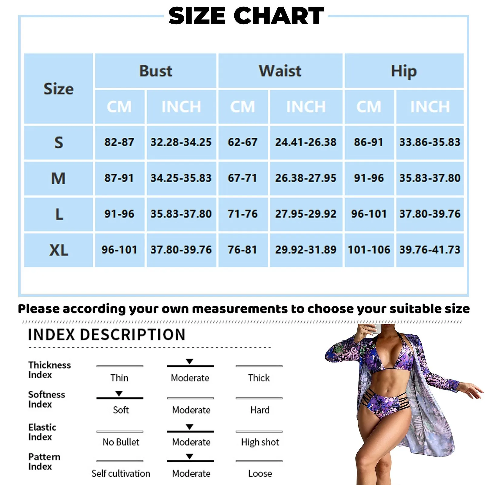 Anibol Sexy Drawstring Bandeau Bikini Floral Print High Waist Women's Boxers Swimsuit Beach Wear 3 Piece Cover-up Swimwear