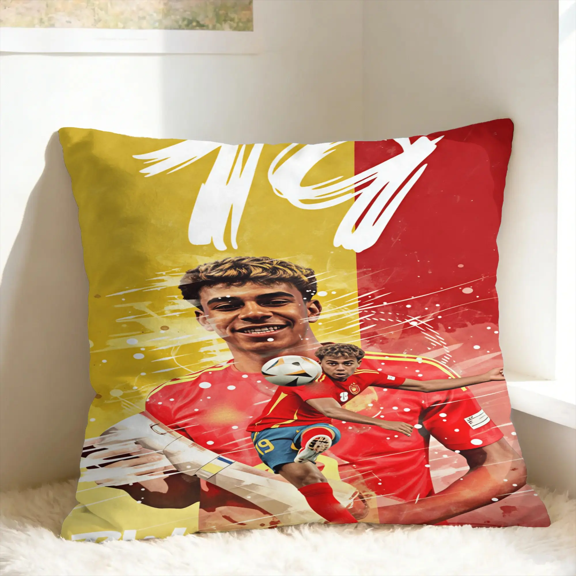 L-Lamine FootballStar y-Yamal Pillow Cover  Fashion Pillow Case For Office Car Home Decor Comfy Pillowcases Gift