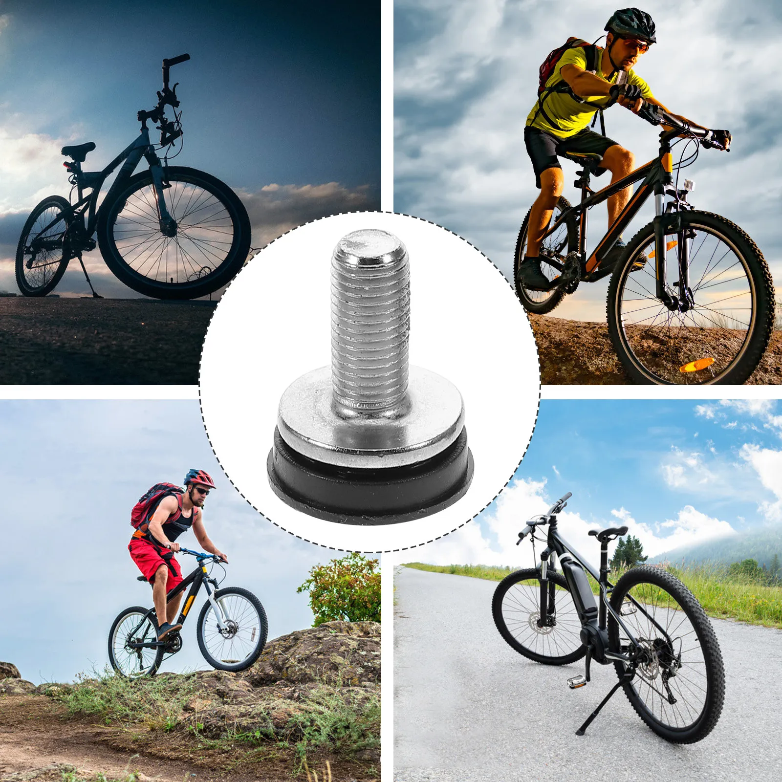 6Pcs High Strength Steel Crank Arm Bolts Waterproof Easy Install Crankset Fixing Screws for Road Mountain Bike Bottom