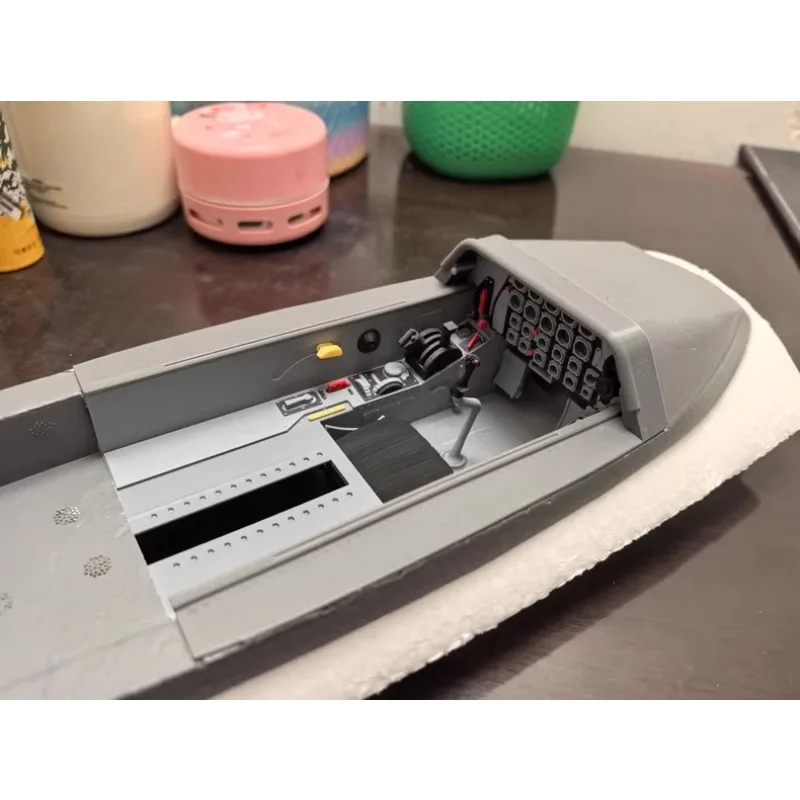 

FPV Cockpit Scale Simulation 3D Multi-Color Printed Interior Upgrade Accessories for FMS 1400mm T-28D RC Warbird Airplane