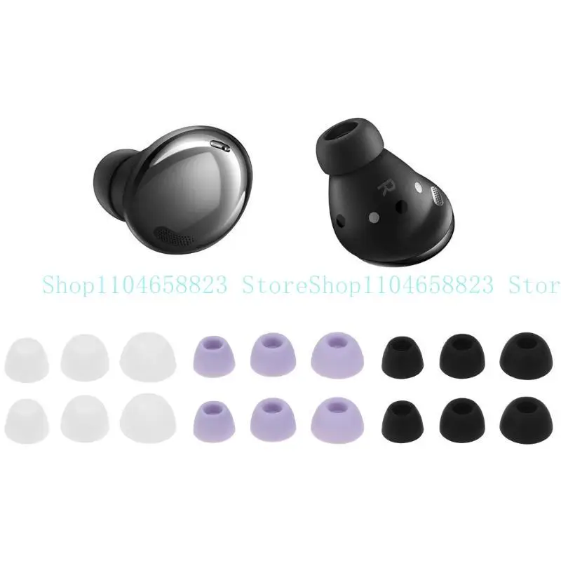 6Pcs Silicone In-Ear Bluetooth-compatible Earphone Case For SM R510 buds2 Covers Ear Caps Pad Earbuds Eartips