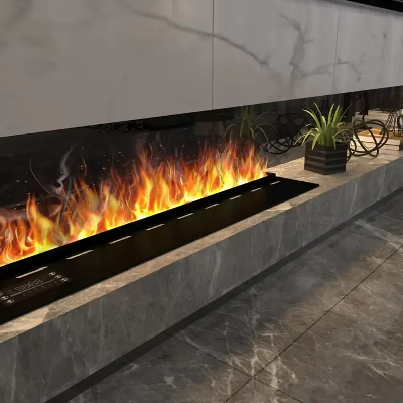 # for For Steam Water Fireplace Atomizing Mist Insert Neon Flame Decorative Led 3d Intelligent Electric Fireplaces