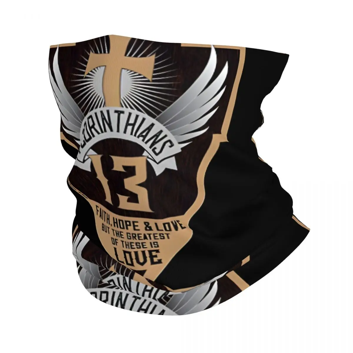 Biker Style Cross Shield Bandana Neck Gaiter Motorcycle Club Corinthians Face Scarf Hiking Unisex Adult Winter