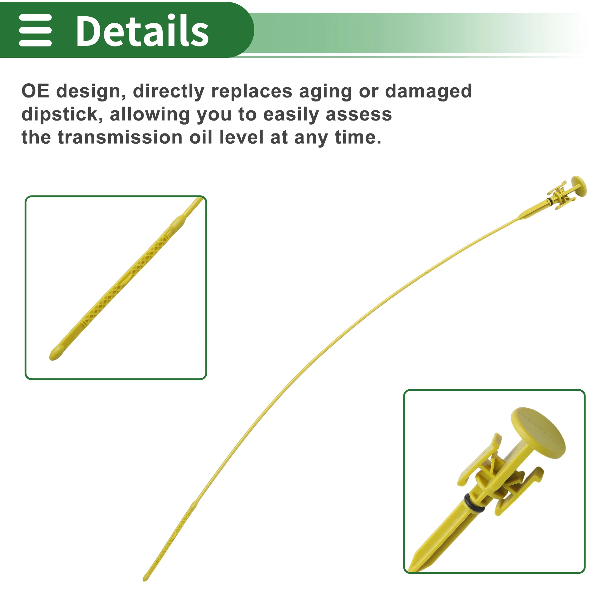 UXCELL Oil Dipstick Oil Level Dip Stick No.8200457625/8200457628 for Master II 2006-2010 Precisely Engineered Fluid Level Gauge