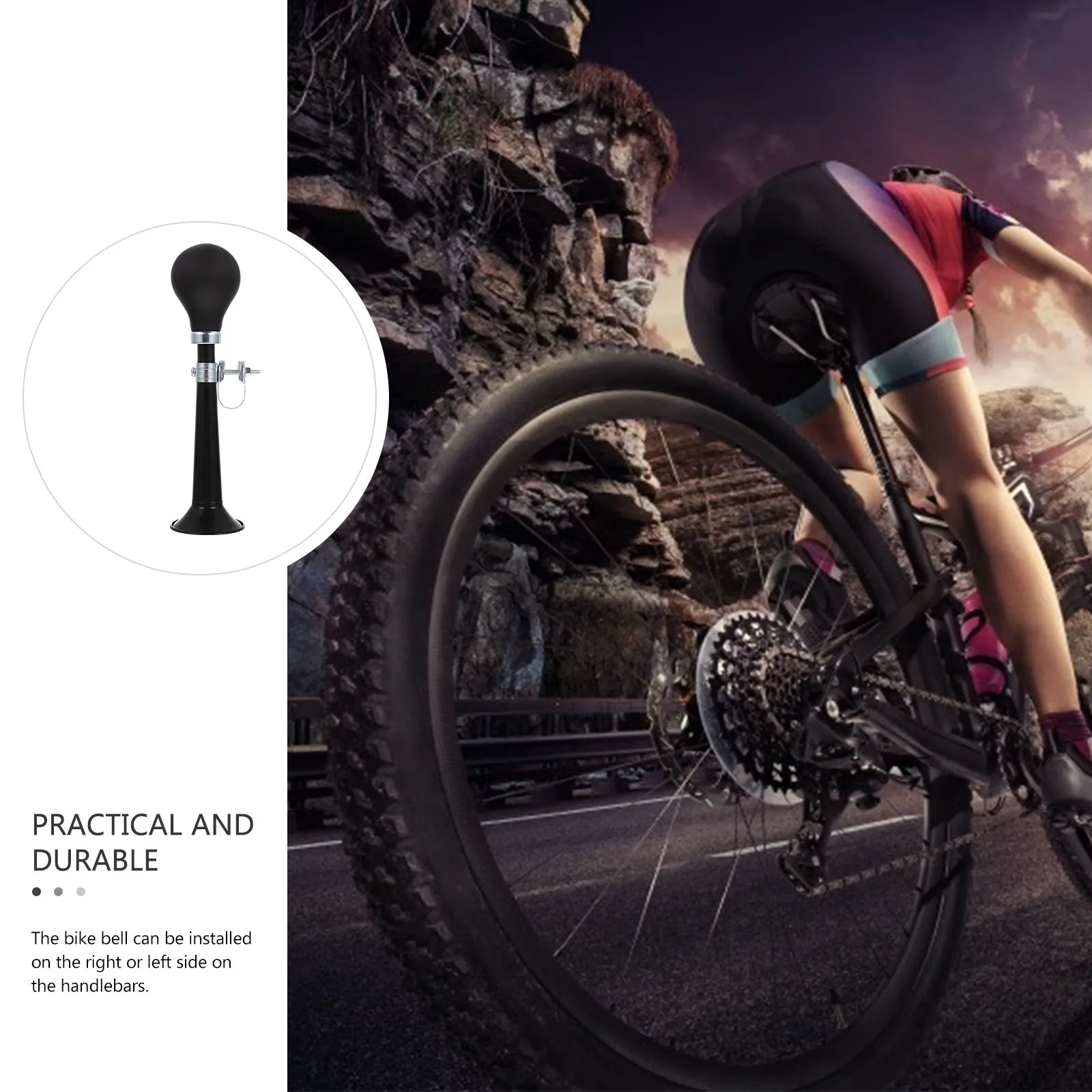 

Bike Bell for Adults, Loud Clear Tone, Universal Handlebar Fit, Easy Install Bicycle Accessory, Durable Waterproof