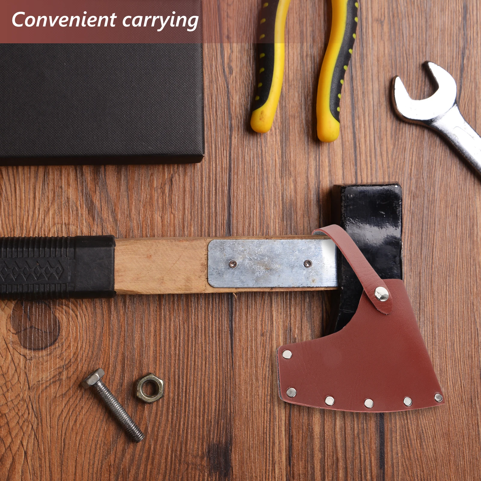 

Protector Cover Durable Thickened Nylon Outdoor Axe Bags Waist Hanging Camping Hiking Axe Head Covers Storage