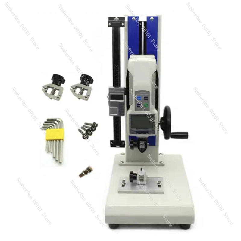 NEW Tensile compression testing machine test bench digital display push-pull gauge bracket screw dynamometer base tester