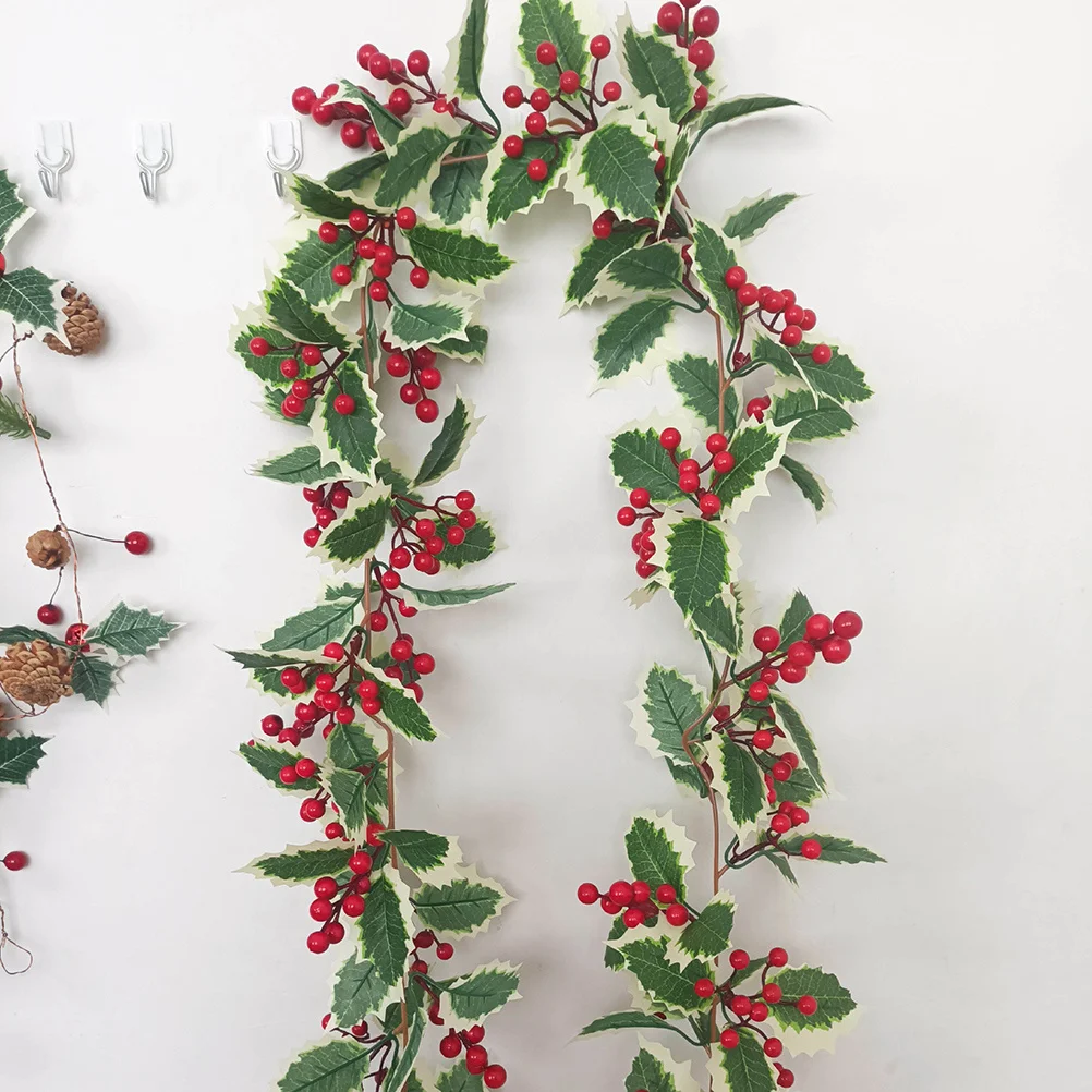 Rattan Berry String Light Xmas Party Decor LED Luminous Hanging Christmas Gift Berry String Light Xmas Luminous Decor