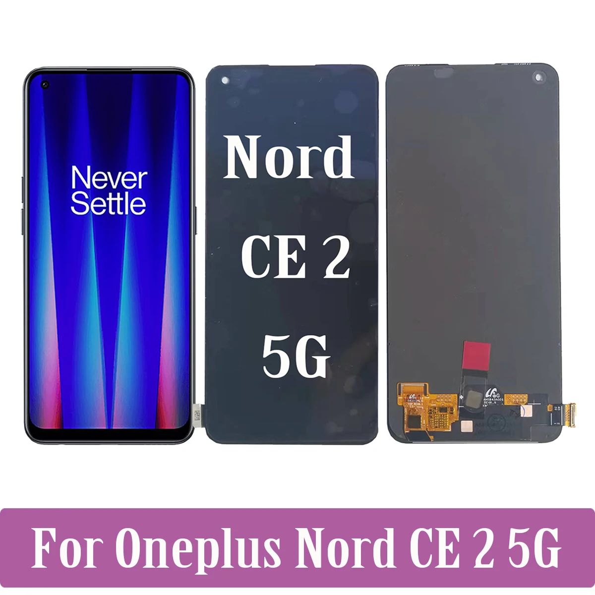 AMOLED For Oneplus Nord CE 2 IV2201 EB2101 EB2103 LCD Display Touch Screen Digitizer Assembly