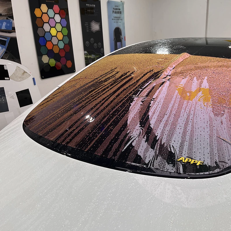 Colorful Solar Car Window Tint Film Water-Responsive 99% UV Proof Explosion Proof Window Film