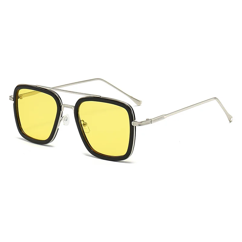 Vintage Metal Frame Square Sunglasses Women Men Rectangle Sun Glasses Female Eyewear Sunglasses for Male Female Eyeglasses image 5