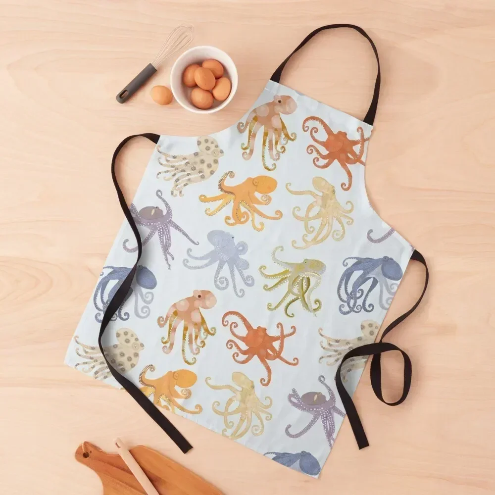 

Octopuses Apron Barista chef for man Women's Dress Things For The Home Apron