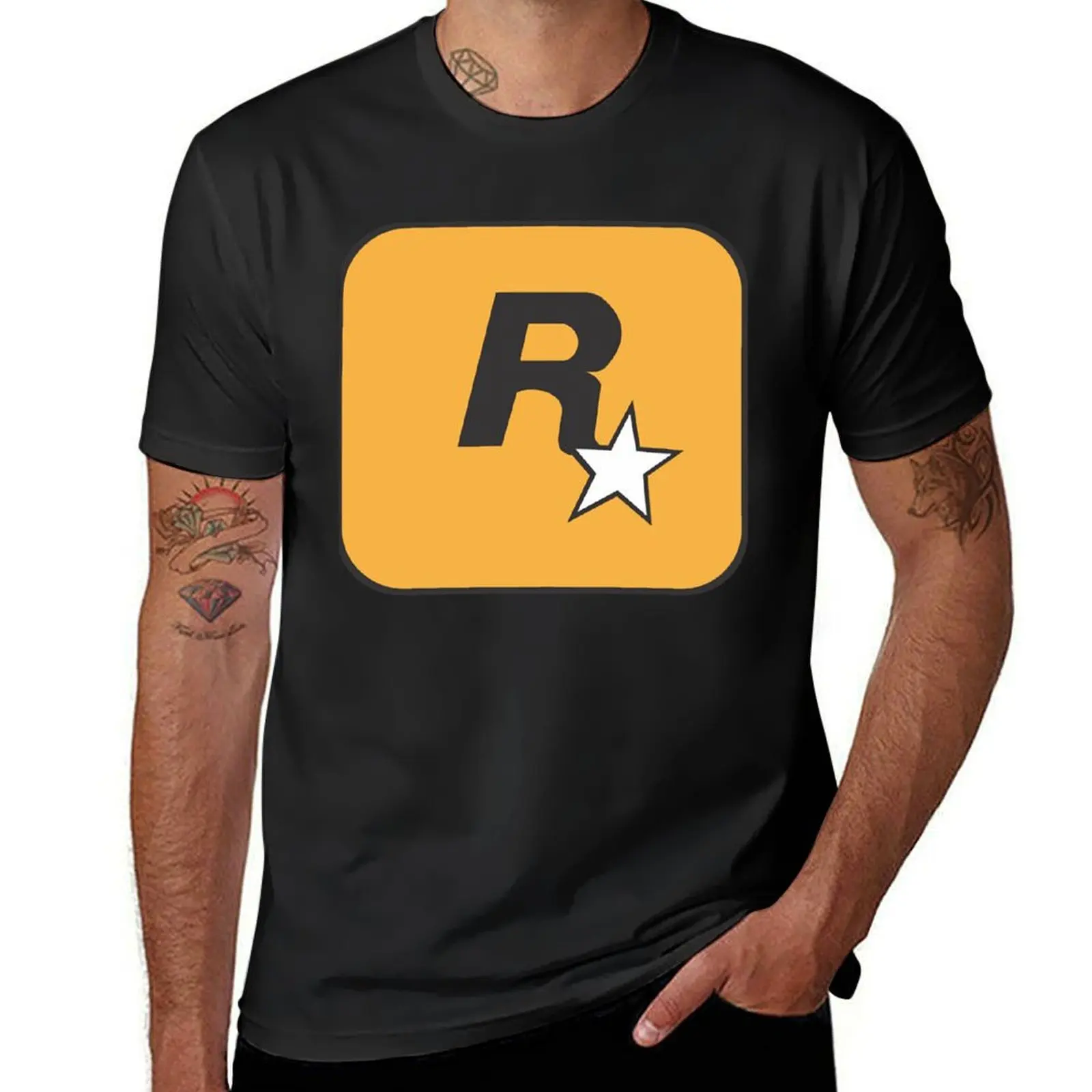 

Rockstar Game T-Shirt kawaii clothes heavyweights for a boy men t shirt