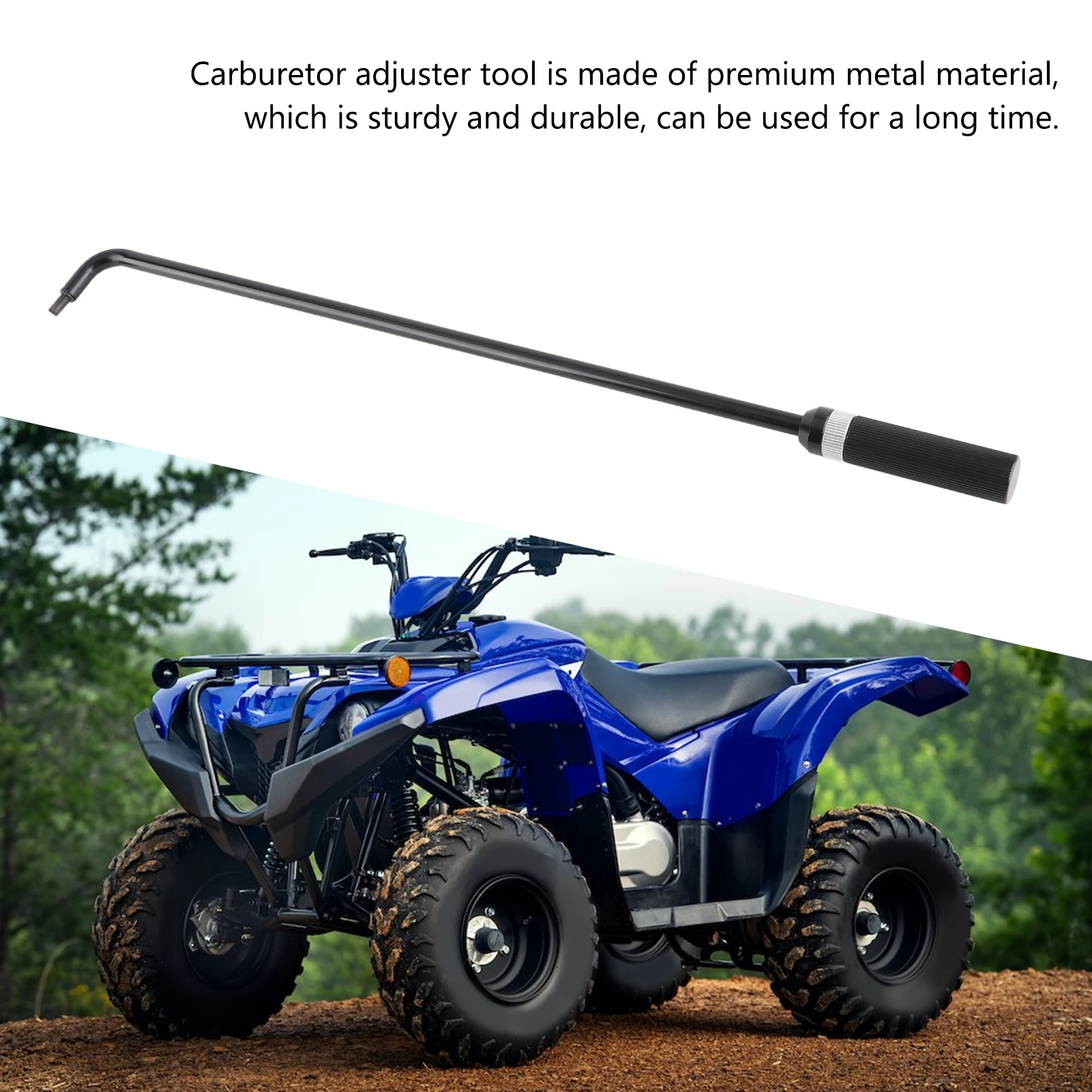 16.34in Carburador Piloto Parafuso Ferramenta de Ajuste 110 Graus Angled Head Metal Universal para ATV UTV Snowmobile Motocicleta Ferramenta