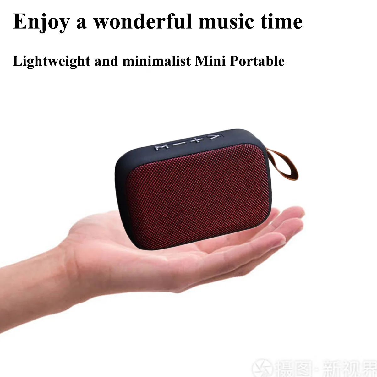 Mini Cloth Fabric Bluetooth Speaker Wireless Bass Waterproof Outdoor 3D Stereo Music Speakers TF Card FM Radio Subwoofer Speaker