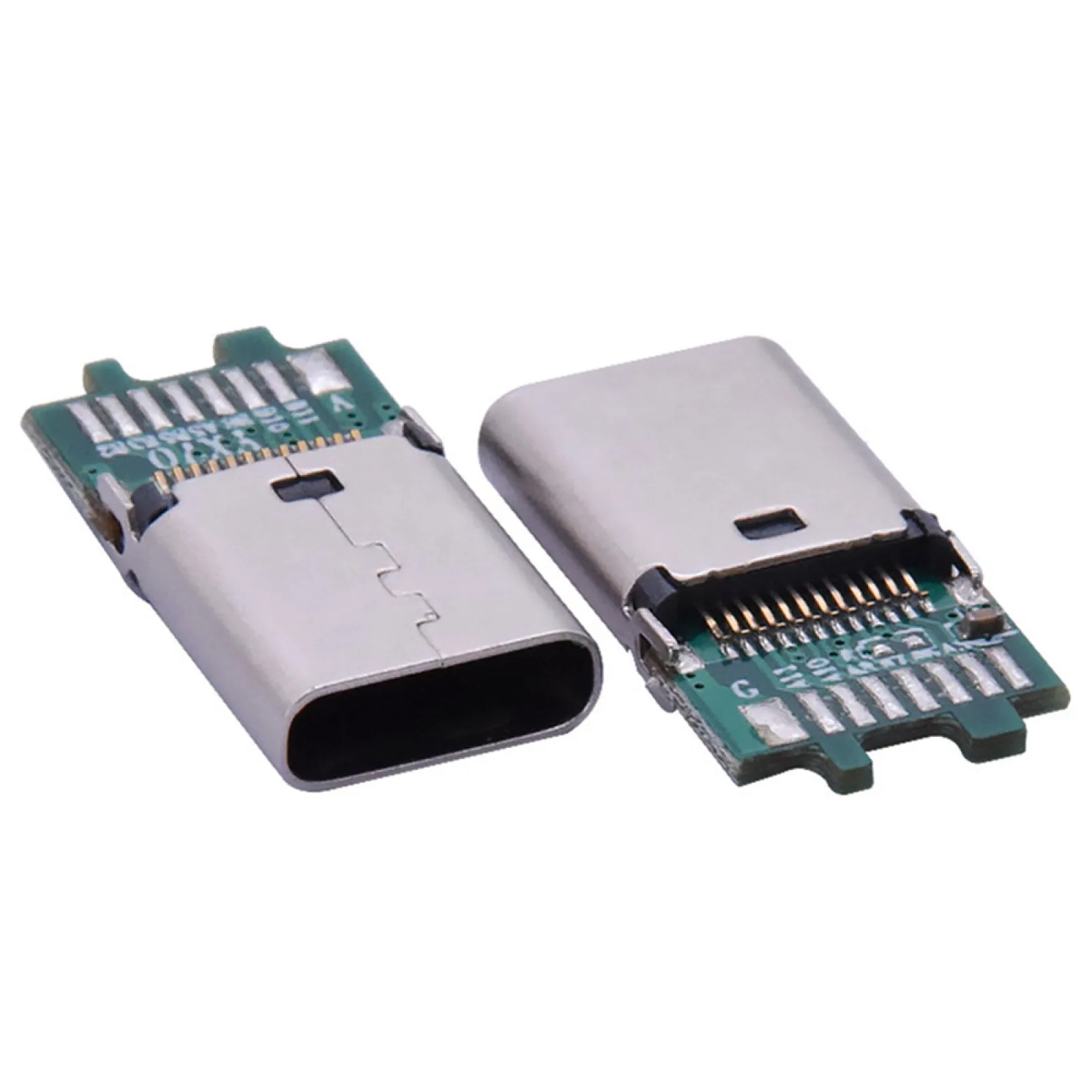 5Pcs USB 3.1 Type C Connector Female Socket Receptacle Adapter to Solder Wire Cable 24Pin DIY Charging Cable Support PCB Board
