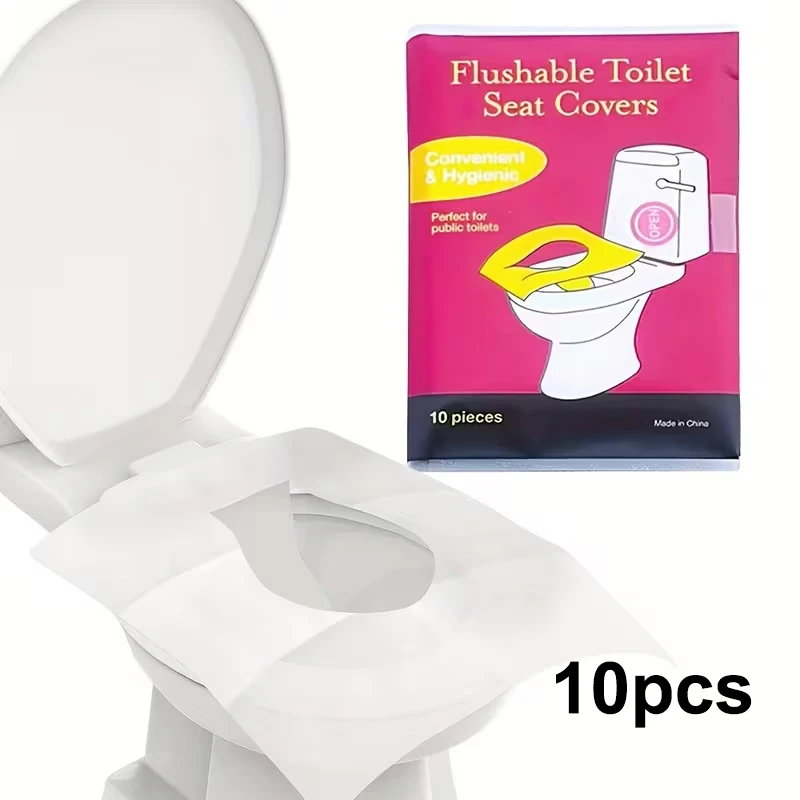 10/40/70pcs Disposable Toilet Seat Covers, Portable Toilet S
