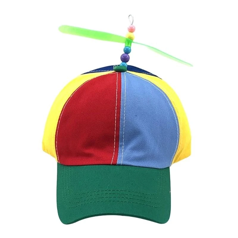 Funny Helicopter Baseball Hat for Birthday Party Creative Propeller Hat Headwear