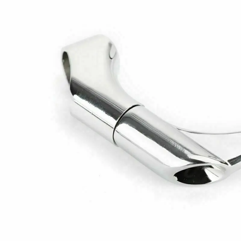 Wow Pair M8 M10 Retro L Bar Oval Rearview Mirrors Motorcycle Cafe Racer Bobber Chopper Cruiser Custom CH GN CG Side Handlebar image 5