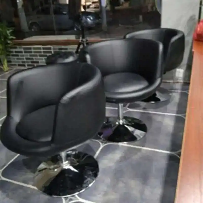 Beauty Stool Barber Chairs Makeup Swivel Nail Salon Speciality Barber Chairs Adjustable Hairdressing Sillas Furniture QF50BC