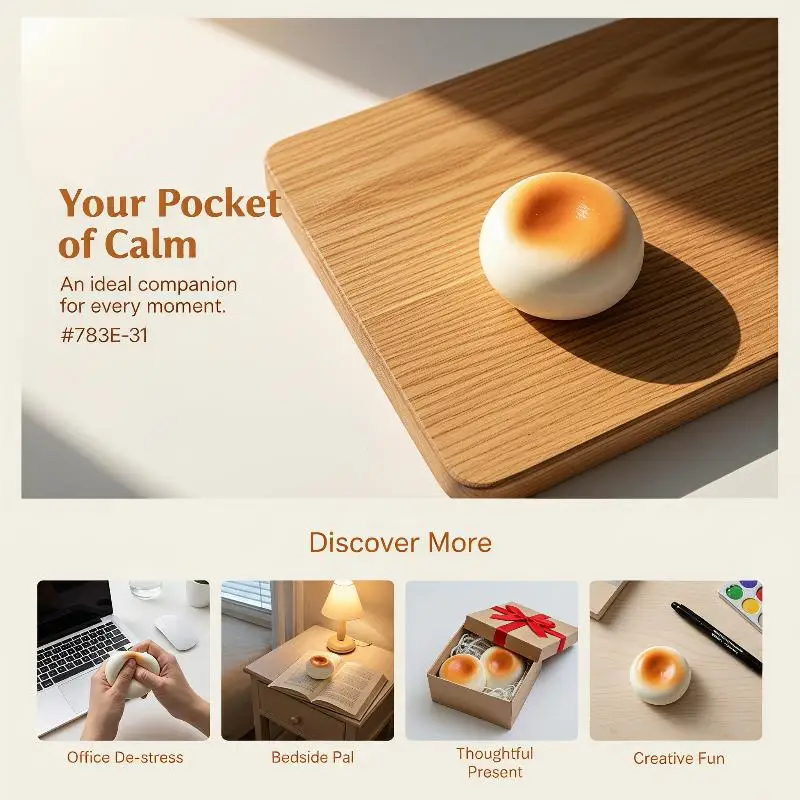 Soft Realistic Mini Steamed Bread Squeeze Toy Slow Rising Stress Relief  Gift for Children Easter Gifts