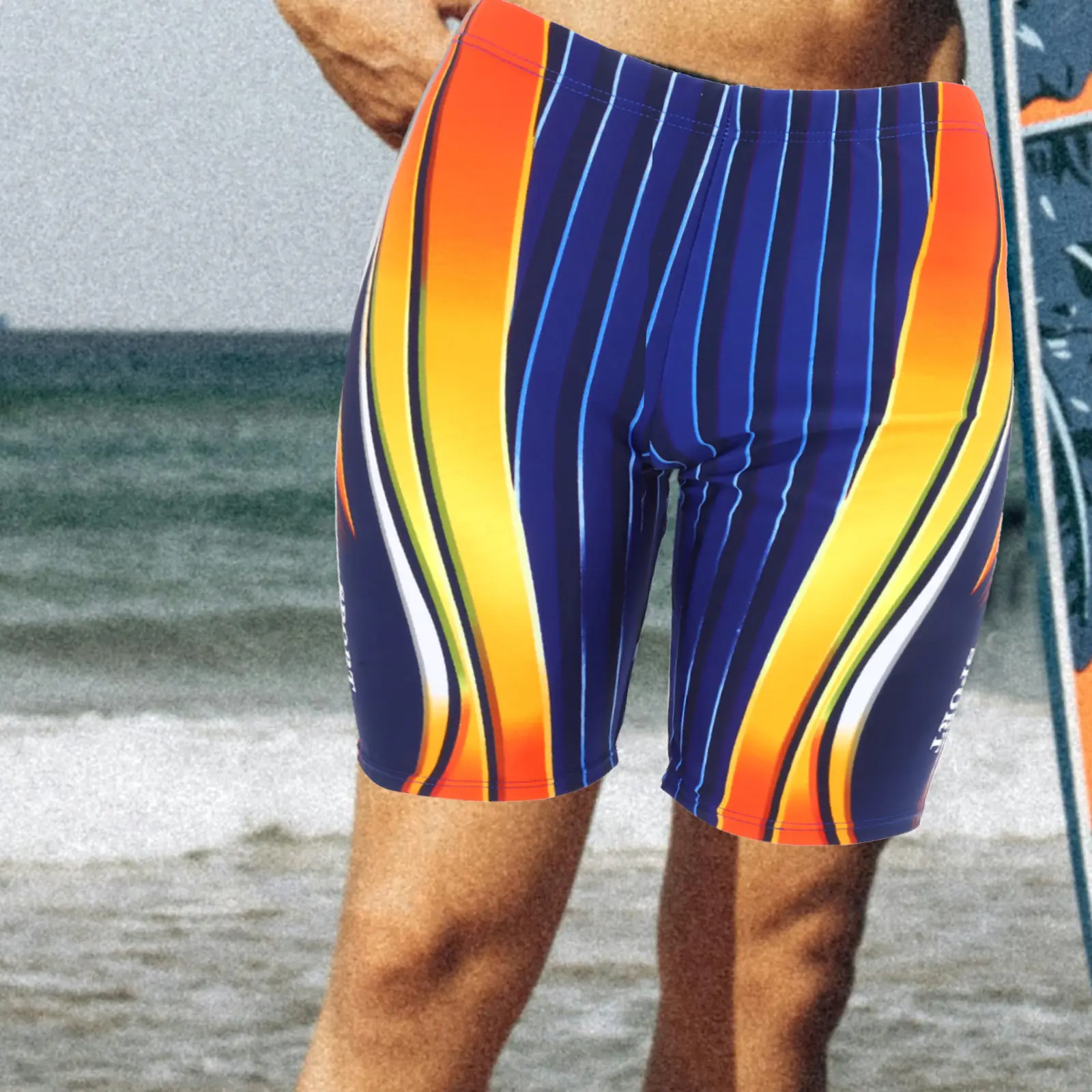 Men's Swimming Shorts Size Xl Quick Dry Lightweight Breathable Elastic Summer Beachwear Swim Trunks for Training Competition