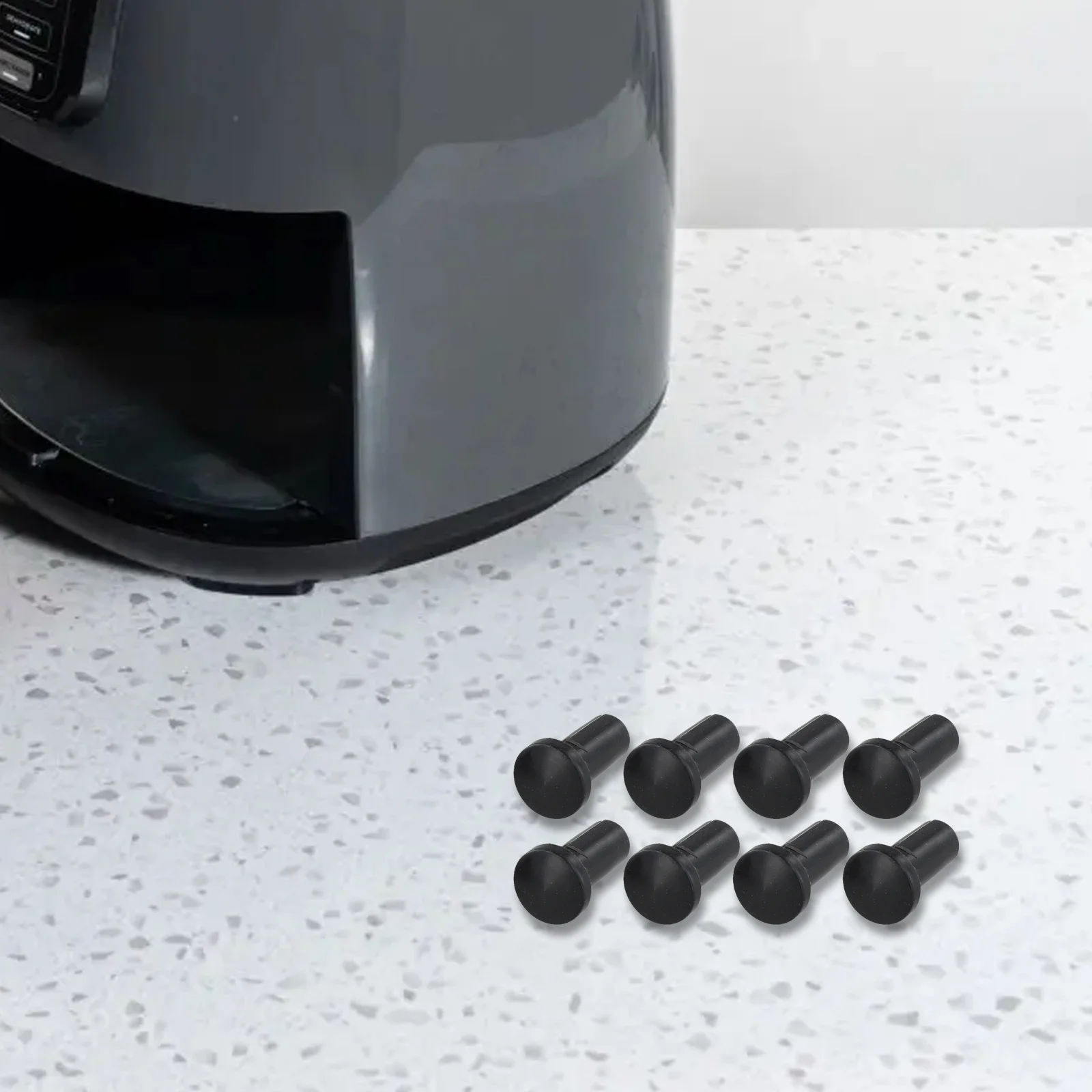 High Temperature Resistant Air Fryer Legs Dishwasher Safe Silicone Bumpers 10QT Air Fryer Accessories Easy Installation