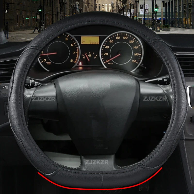 

Автомобильная Оплетка на руль для Toyota wish 2009 - 2017 D, защитная оплетка для рулевого колеса