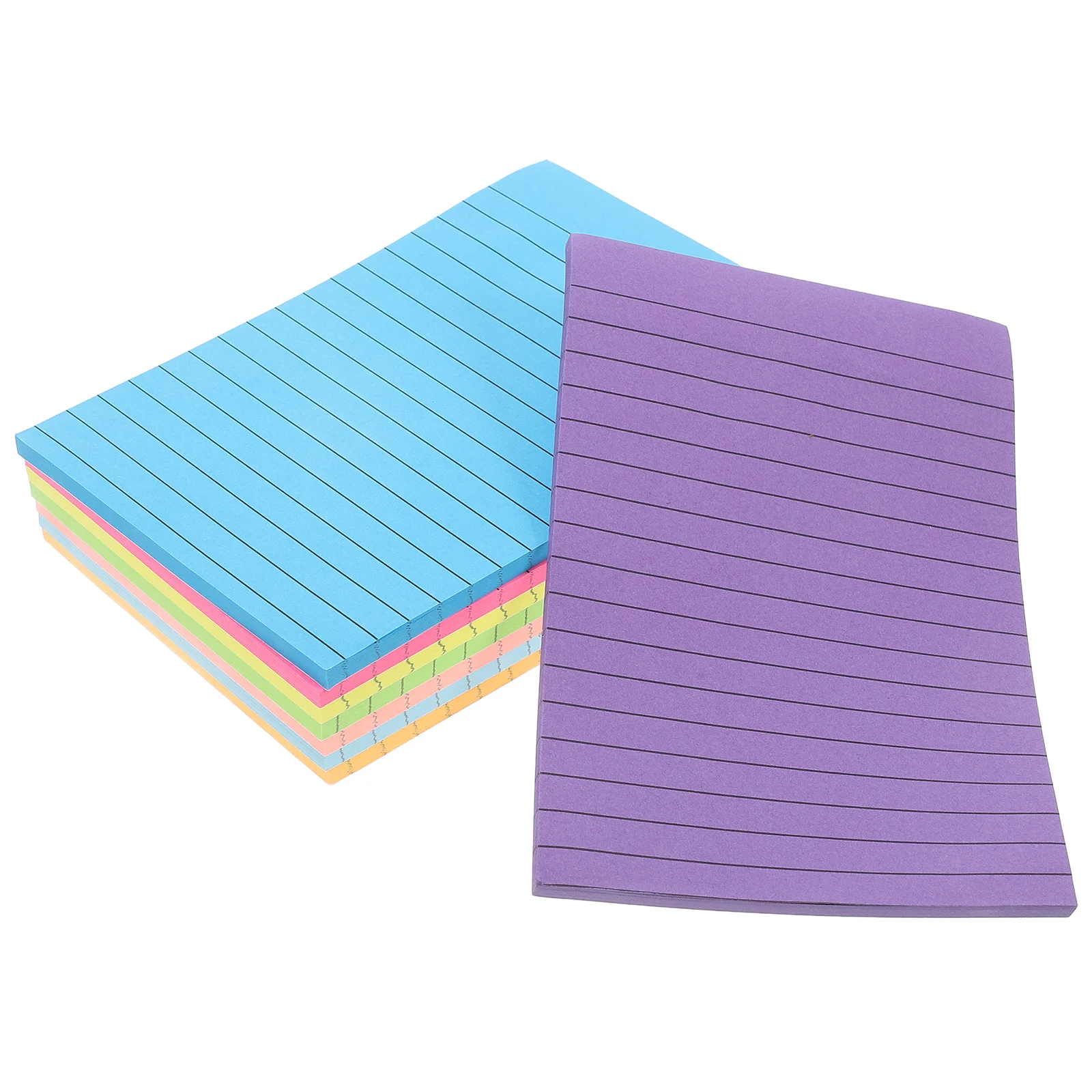 

8 Books Tearable Paper Memo Stickers for Office School Self-Adhesive Note Pads Lined