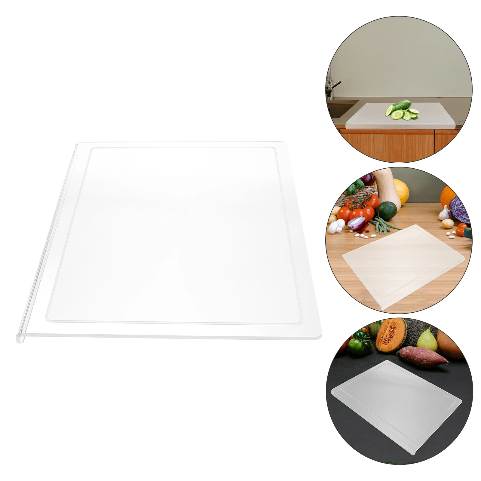 

Acrylic Cutting Transparent Non Slip Kitchen Countertop Board For Fruits Vegetables Chopping Clear Acrylic Chopping Board