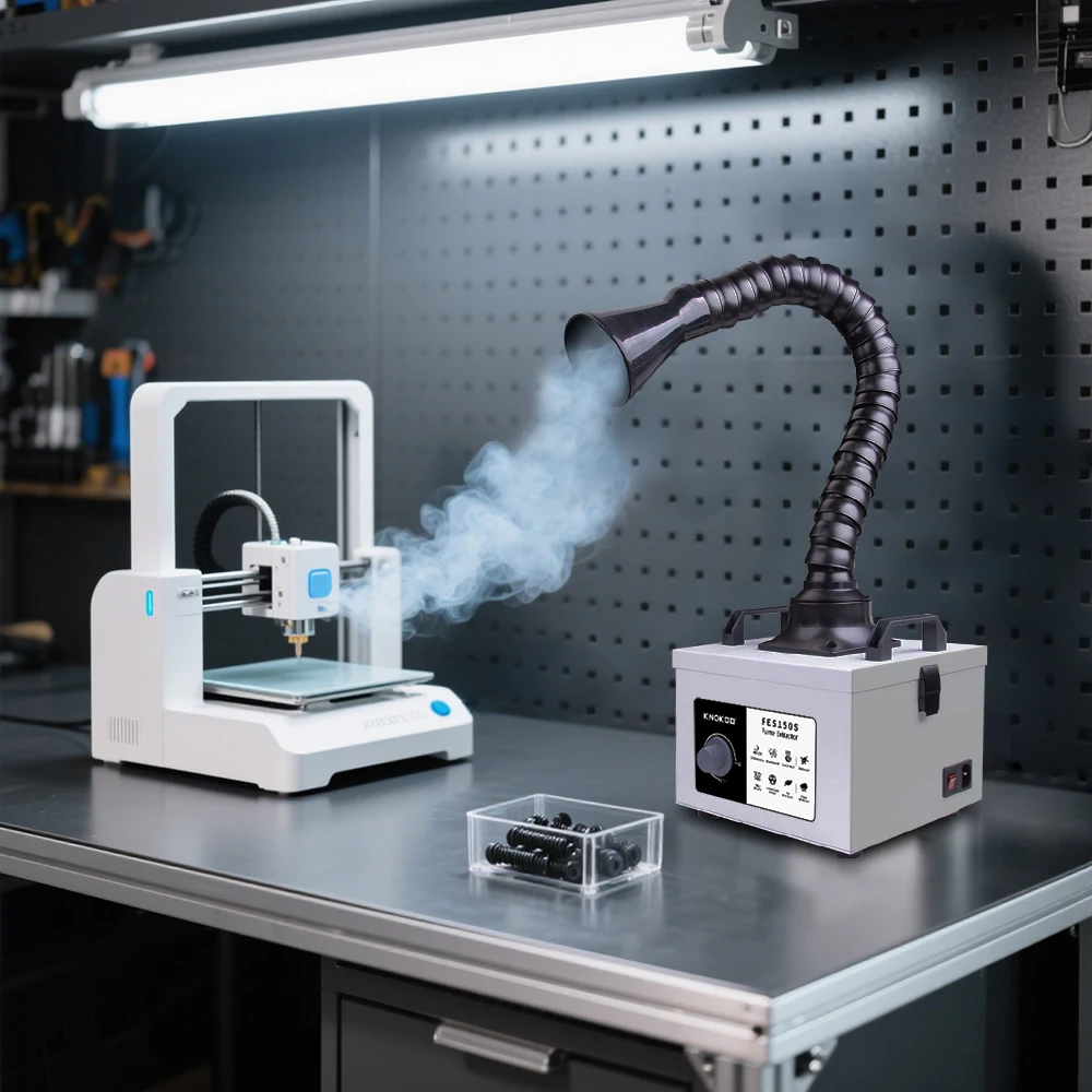 FES150S Laser Smoke Purifier & 3D Printing Fume Extractor High-Efficiency HEPA Filter Air Cleaner