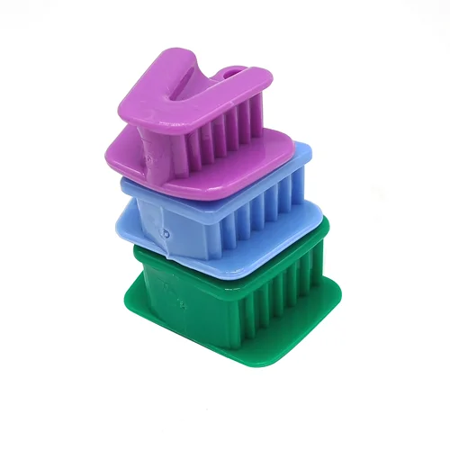 Imagen 2 del producto Retractor de abridor de látex de goma, bloque de mordida de silicona Dental, 3 tamaños