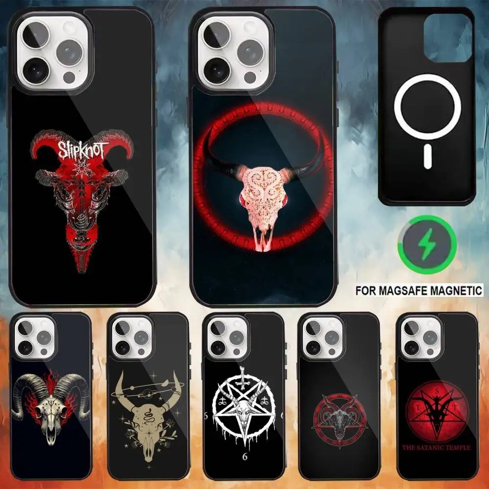 

Horrible Sheep Head Phone Case For iPhone17,16,15,14,13,12,11 Plus,Pro Max Magnetic Magsafe Wireless Charging