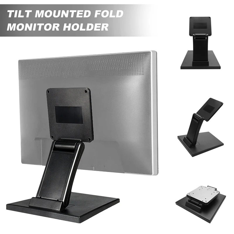 Tilt Mounted Fold Monitor Holder Vesa 10Inch-27Inch Lcd Display Press Screen Stand