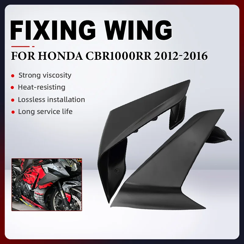 

Motorcycle Fixed Wing Spoiler Fairing For HONDA CBR1000RR 2012-2016 ABS Plastic Winglets Fairing Parts Aerodynamic Wing Kit