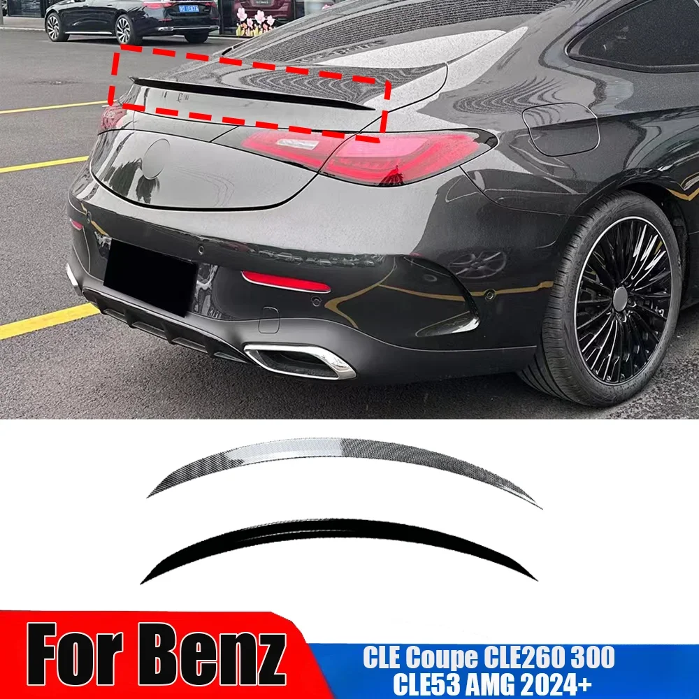 Rear Trunk Spoiler For Mercedes Benz CLE Coupe CLE260 300 CLE53 AMG 2024+ Tail Wing Splitter Diffuser Car Styling External Trim