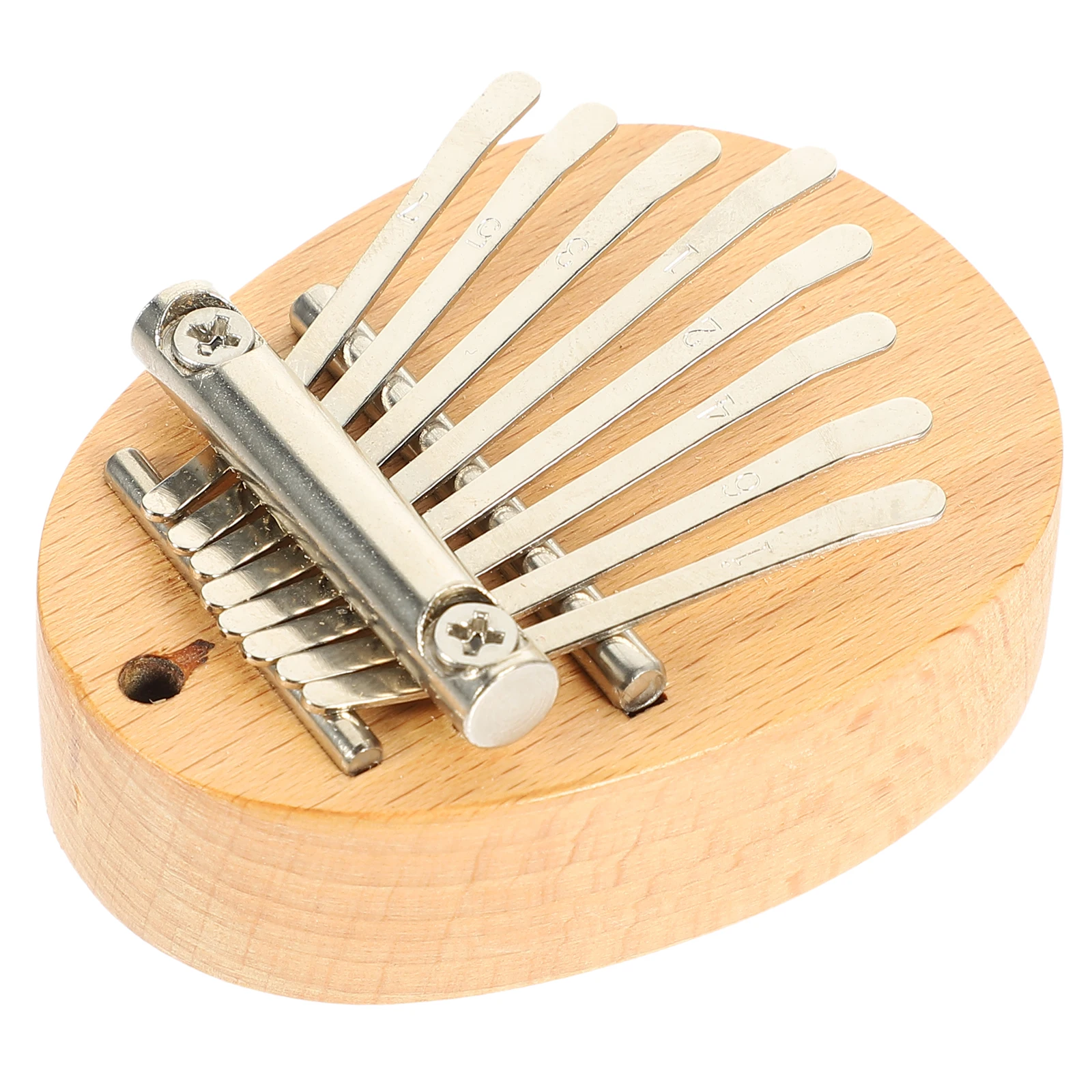 

Thumb Piano Kalimba for Beginners Portable Miniature Instrument Durable Metal Pine Accurate Tone Fun Family