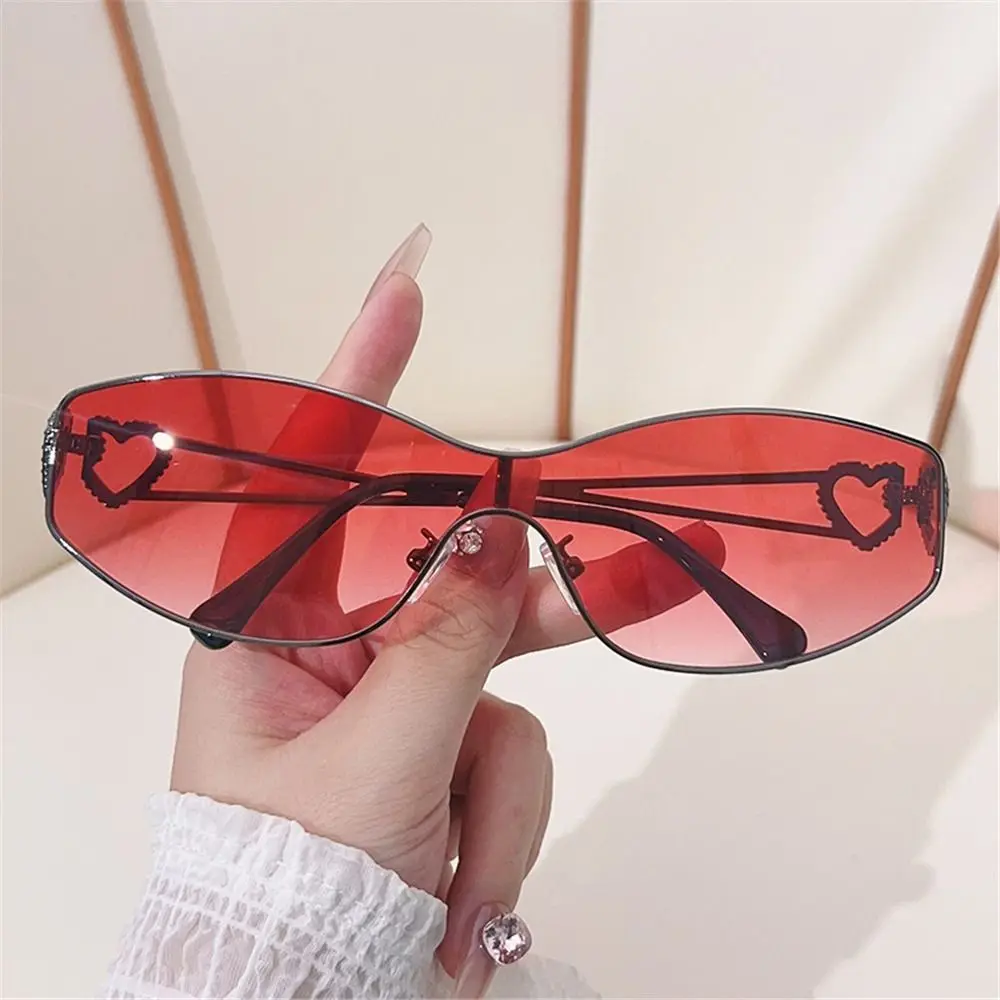 Futuristic Sports Sunglasses Trendy Wrap Around Sun Glasses Driving Motorcycle Goggles Fashion One-Piece Eyewear UV400 Shades