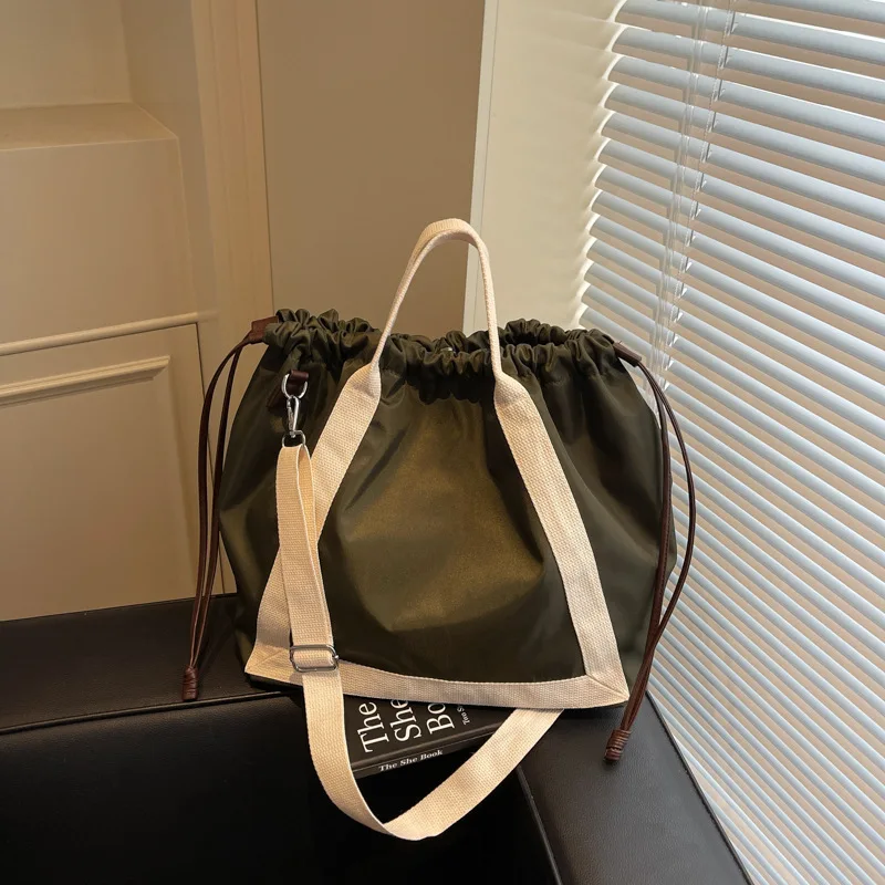 

Новая сумка через плечо для студентов колледжа, женская цветная дизайнерская тканевая ручная сумка на плечо, большая вместительная сумка-тоут