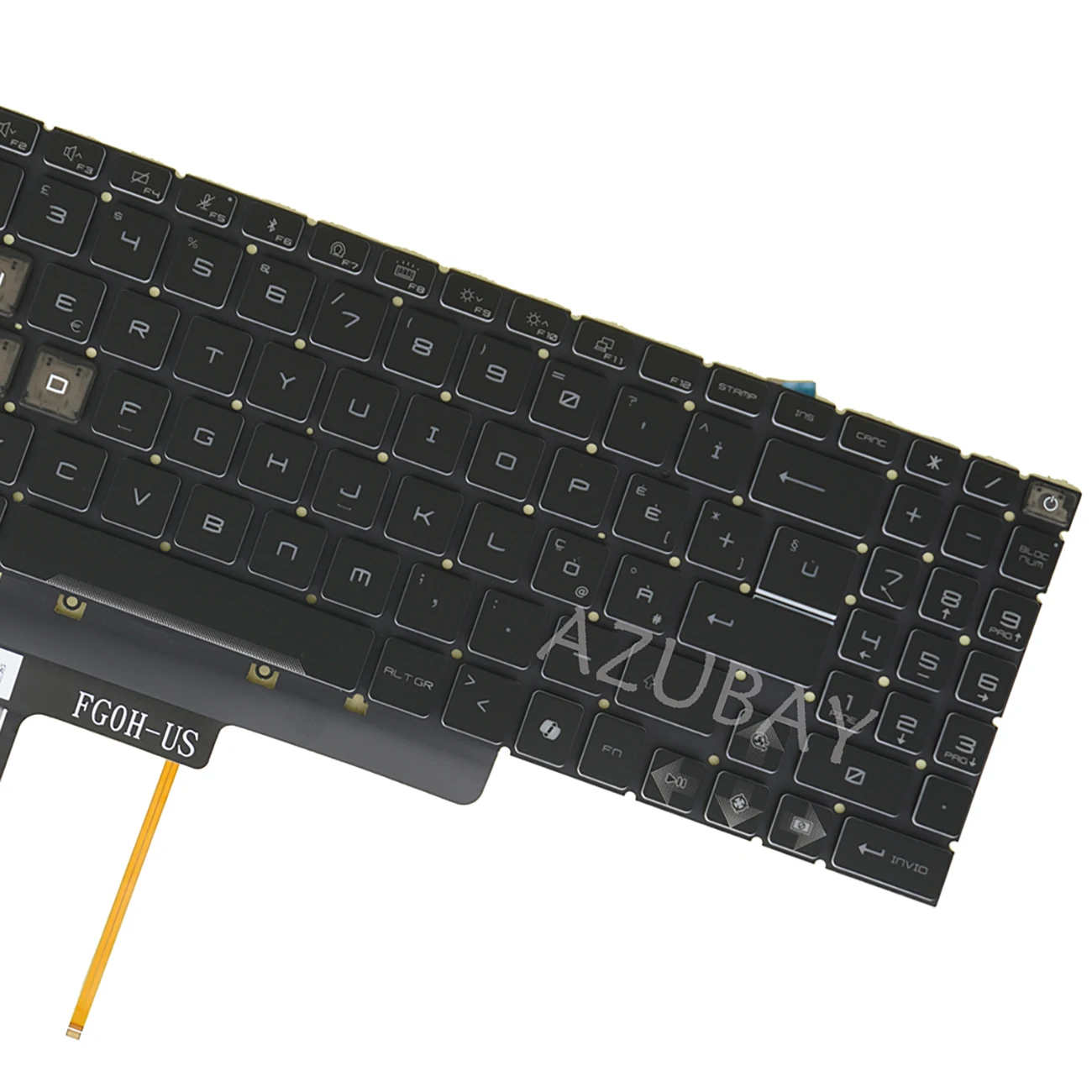 ICE Blue Backlit Keyboard For MSI Cyborg 15 A13UCX / A13UC / A13VE / A13VF / A13VEK / A13VFK / A2R / A2RVE / A2RUDX Italian