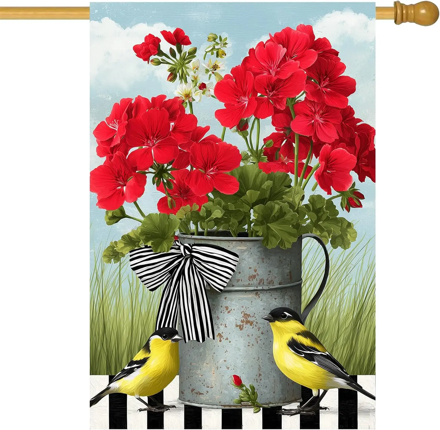 Red Geranium House …