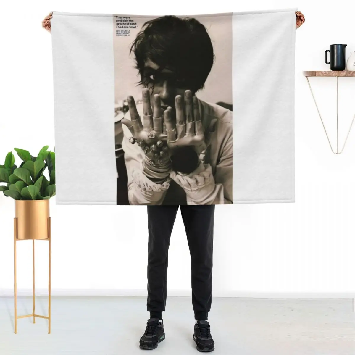 

ryan ross Throw Blanket Warm Plush Fuzzy Blanket for Living Room