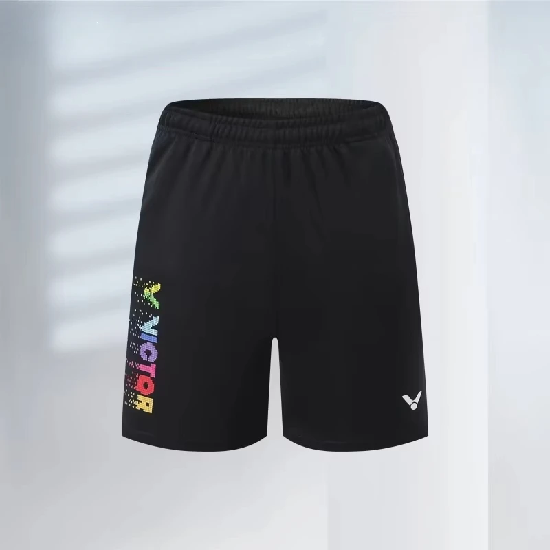 

Victor Badminton Wear Sports Set Quick Drying Tops T-shirt Men's and Women's Running Sweat Wicks Short Sleeve Breathable Shorts