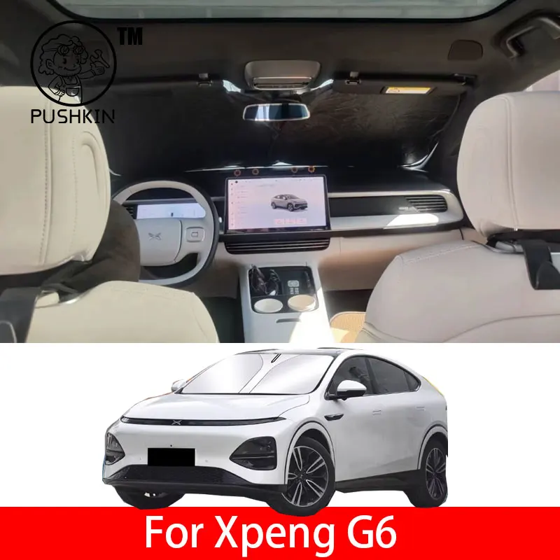 

Для XPENG G6 XiaoPeng G6 2026 2025 2024 2023, солнцезащитный козырек на лобовое стекло автомобиля, защита от ультрафиолета, складные аксессуары