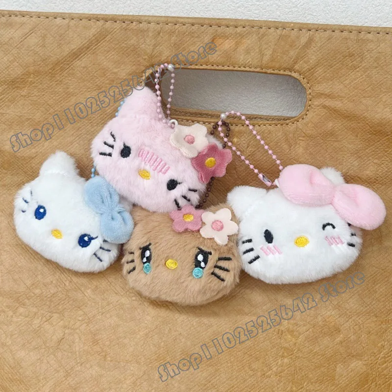 Portachiavi con ciondolo Kawaii Hello Kitty Y2K Accessori carini Zaino per cartoni animati Decorazione chiave Ciondolo Regalo di compleanno per