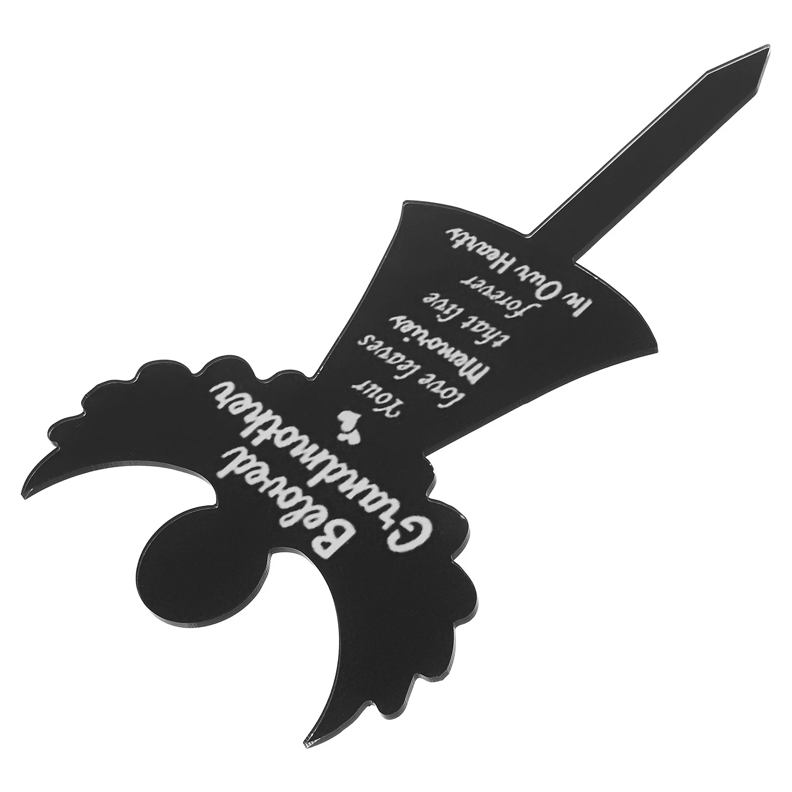 

Acrylic Angel Memorial Plaque Durable Grave Marker Cemetery Decoration Outdoor Garden Stake Weather Resistant Memorial