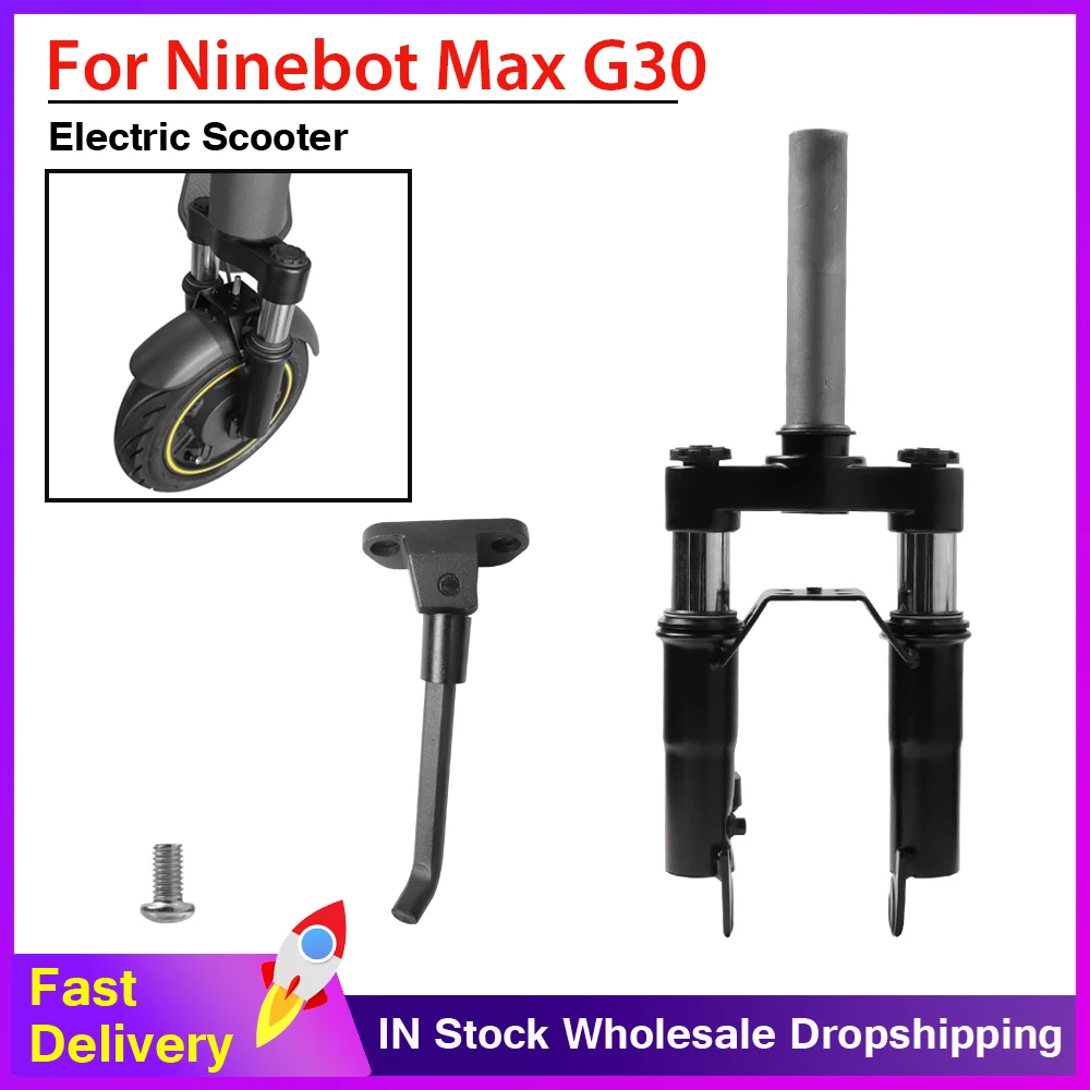 

Modificted Front Suspension Kit For Segway Ninebot Max G30 Electric Scooter Front Fork Shock Absorber Assembly With Foot Support