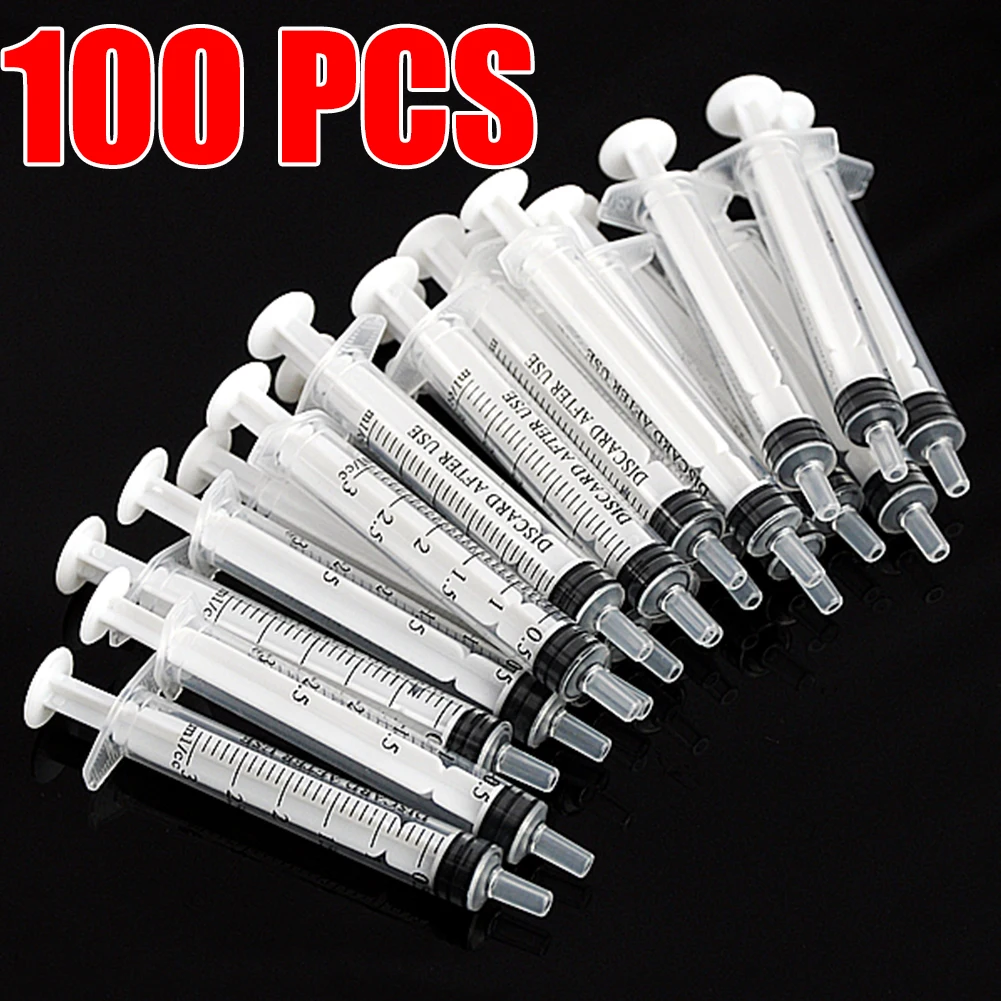 10-100Pcs 3ML Plastic Syring Injectors Pets Feeding Health Tool Analyze Disposable Nutrient Small Syringe Without Needles 3ml