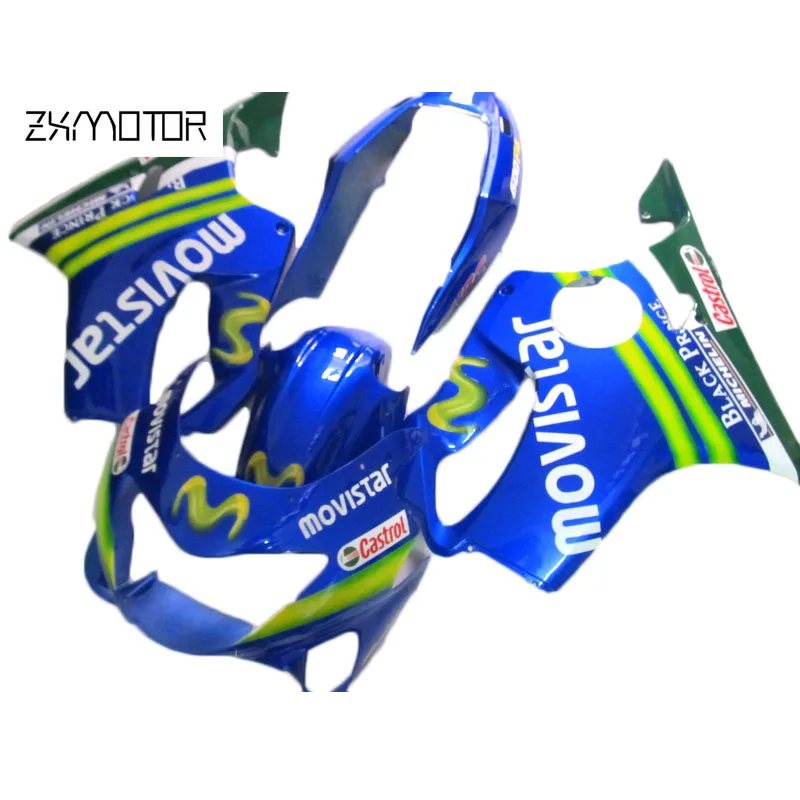 

New Lowest Price Injection Mold Bodyworks Fairing kits for Honda CBR600 F4 1999 2000 blue green fairings set cbr 600 f4 99 00 04