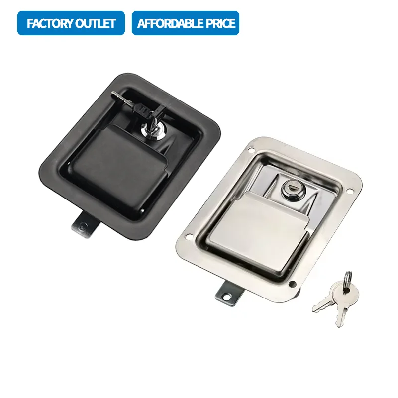 304 Stainless Steel or Iron Generator Set Equipment Door Lock Panel Lock Three-Point Linkage Lock Engineering Vehicle Door Lock